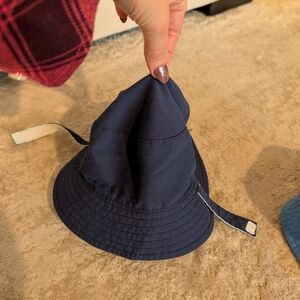 Kids Navy Blue Bucket Hat